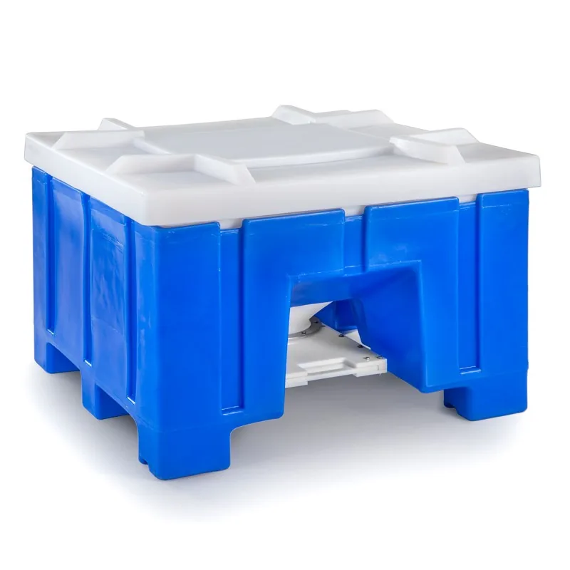 Bottom Discharge Hopper - Bulk Processing industrial HDPE container Bonar Plastics USA